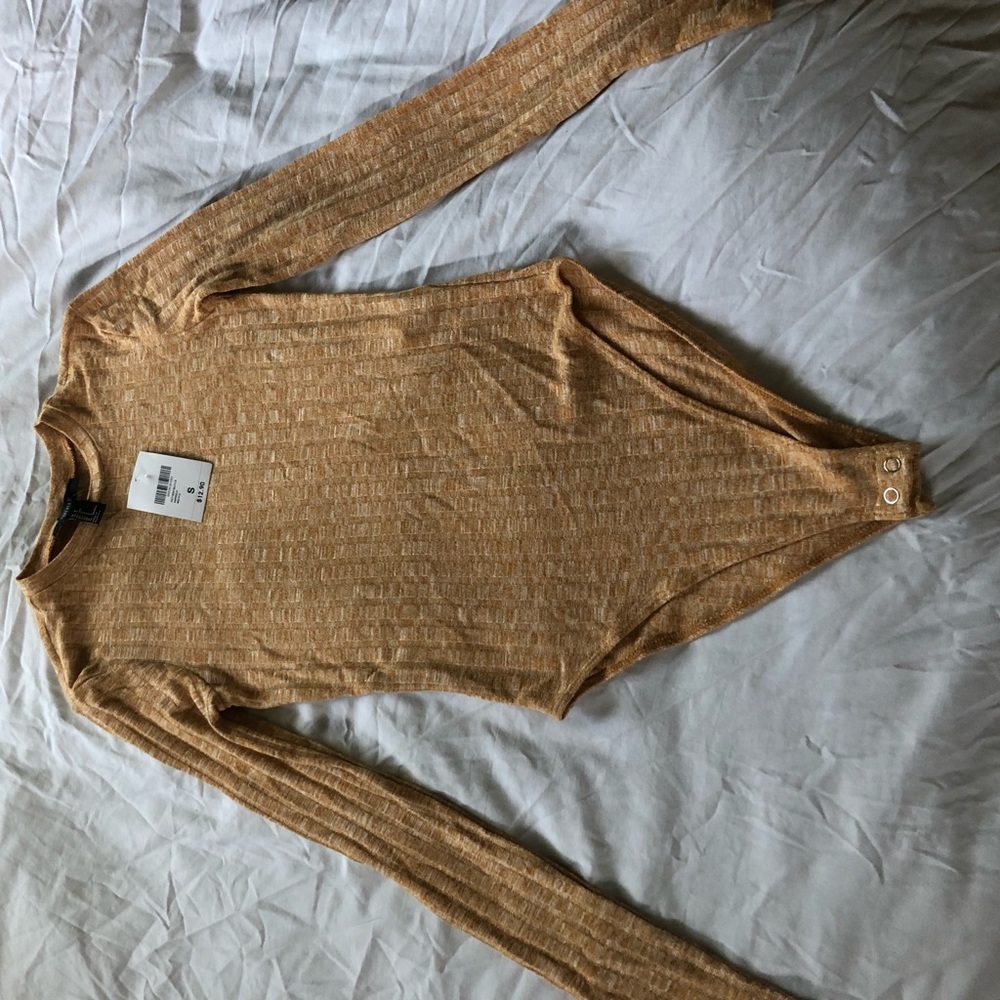 Forever 21 yellow bodysuit